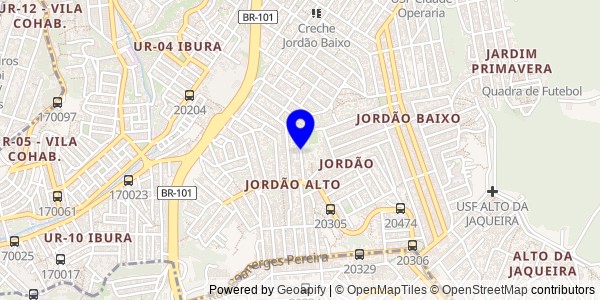 Mapa de Verdejante - Nutricionistas