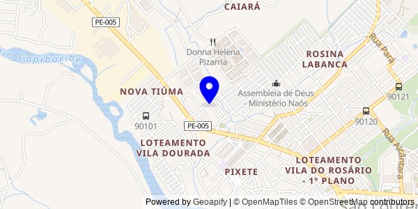 Mapa de Tacaratu - Nutricionistas