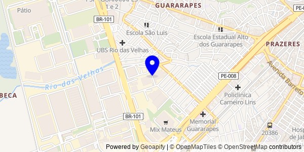 Mapa de Itaíba - Fisioterapeutas