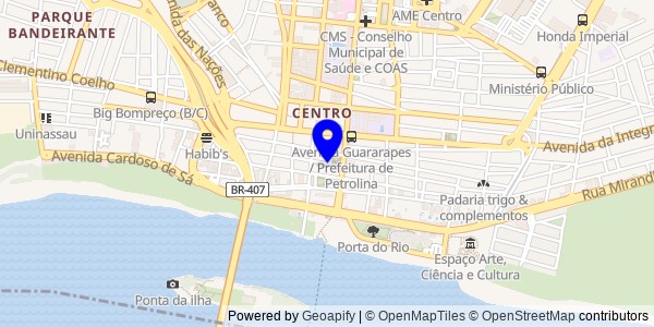 Mapa de João Alfredo - Nutricionistas