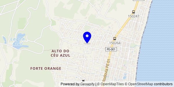 Mapa de Lagoa do Ouro - Nutricionistas