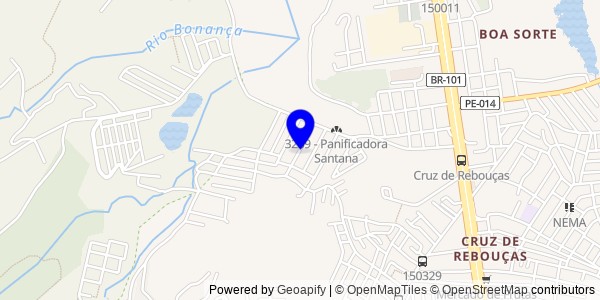 Mapa de Lagoa dos Gatos - Fisioterapeutas