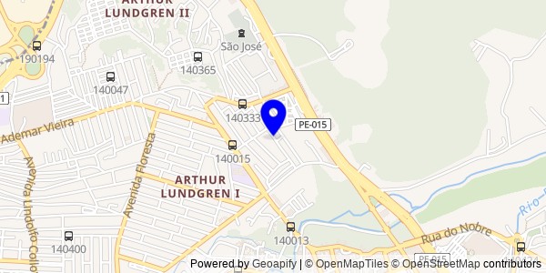 Mapa de Orobó - Nutricionistas