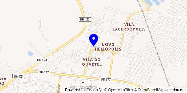 Mapa de Palmeirina - Fisioterapeutas