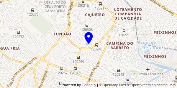 Mapa de Paranatama - Nutricionistas