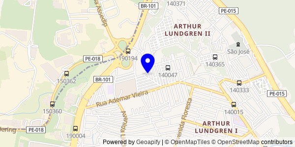 Mapa de Sairé - Fisioterapeutas