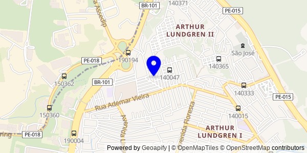 Mapa de Saloá - Fisioterapeutas