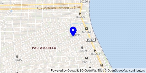 Mapa de Sanharó - Fisioterapeutas