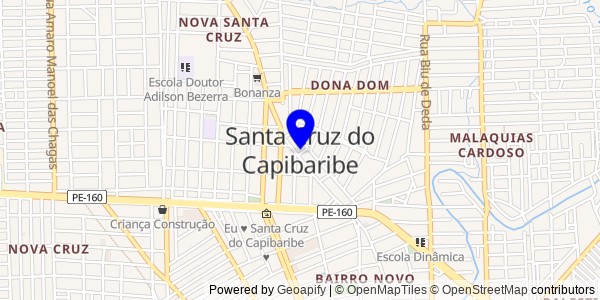 Mapa de Santa Cruz do Capibaribe - Fisioterapeutas