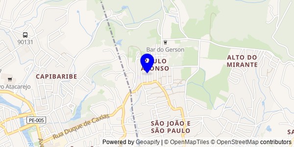 Mapa de São Caitano - Nutricionistas