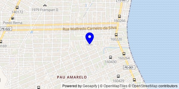 Mapa de São Vicente Férrer - Fisioterapeutas