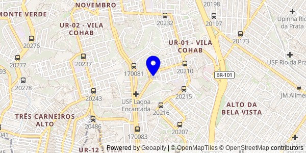 Mapa de Venturosa - Nutricionistas