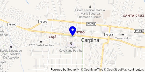 Mapa de Carpina - Fisioterapeutas