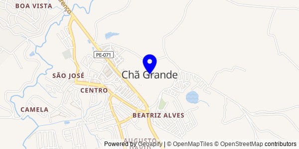 Mapa de Chã Grande - Fisioterapeutas