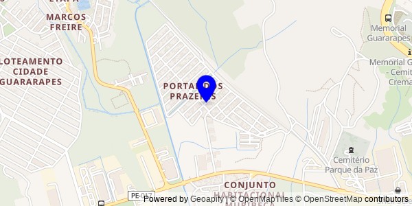 Mapa de Itaquitinga - Nutricionistas