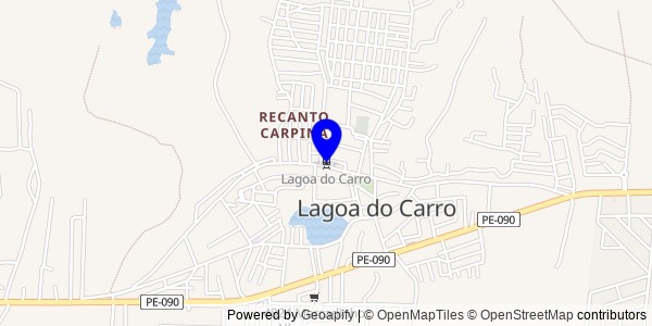 Mapa de Lagoa do Carro - Fisioterapeutas