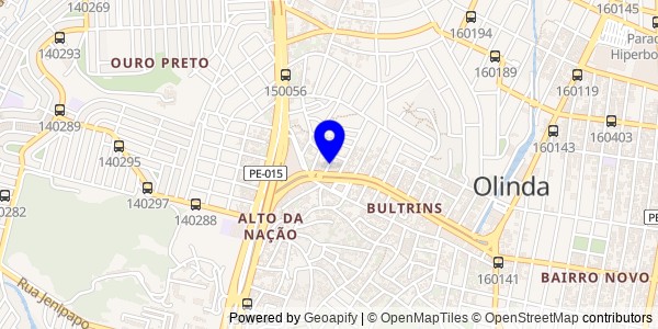 Mapa de Quipapá - Fisioterapeutas