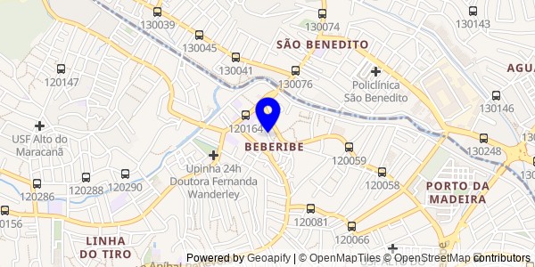 Mapa de Xexéu - Fisioterapeutas