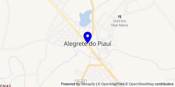 Mapa de Alegrete do Piauí - Nutricionistas