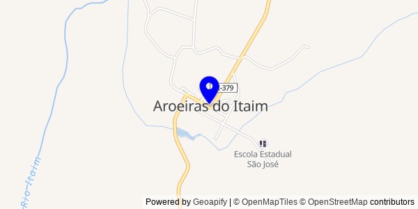 Mapa de Aroeiras do Itaim - Fisioterapeutas