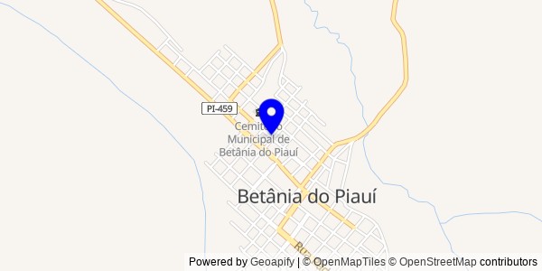 Mapa de Betânia do Piauí - Fisioterapeutas