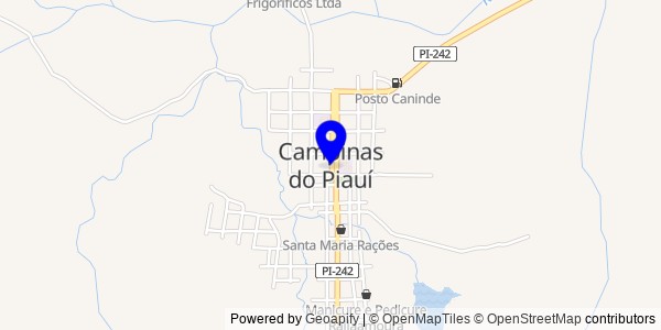 Mapa de Campinas do Piauí - Nutricionistas