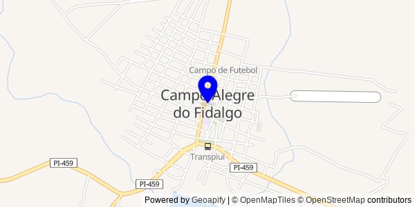 Mapa de Campo Alegre do Fidalgo - Nutricionistas