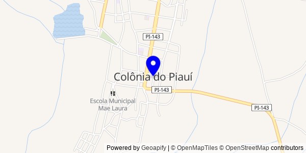 Mapa de Colônia do Piauí - Fisioterapeutas