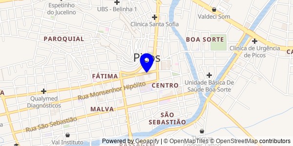 Mapa de Francisco Santos - Fisioterapeutas