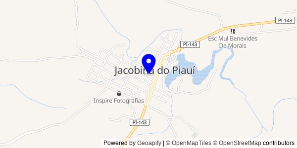 Mapa de Jacobina do Piauí - Fisioterapeutas