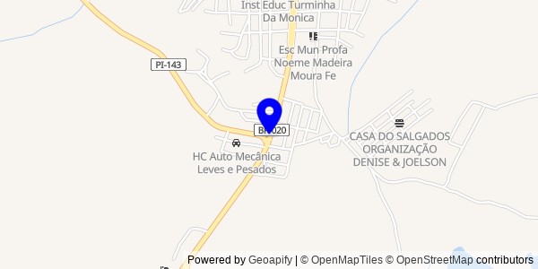 Mapa de Paes Landim - Nutricionistas