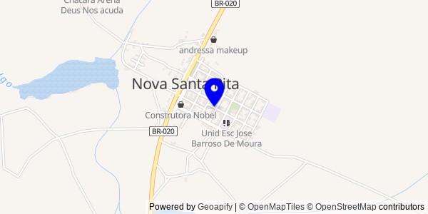 Mapa de Nova Santa Rita - Nutricionistas