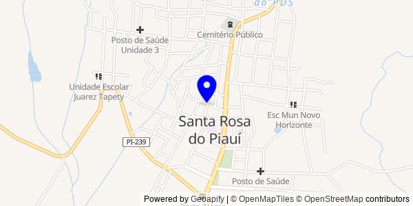 Mapa de Santa Rosa do Piauí - Nutricionistas