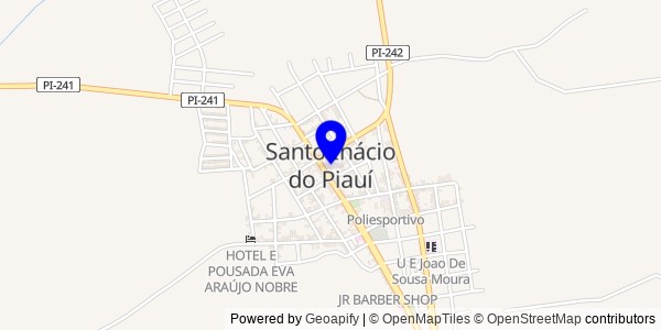 Mapa de Santo Inácio do Piauí - Nutricionistas