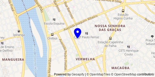 Mapa de Simplício Mendes - Nutricionistas