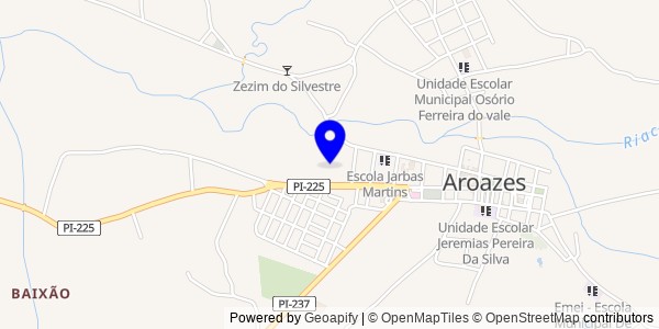 Mapa de Aroazes - Fisioterapeutas