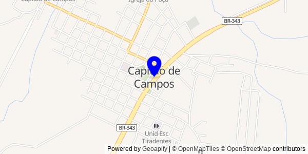 Mapa de Capitão de Campos - Nutricionistas