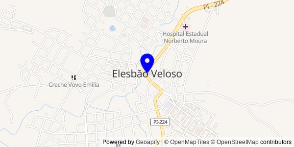 Mapa de Elesbão Veloso - Fisioterapeutas