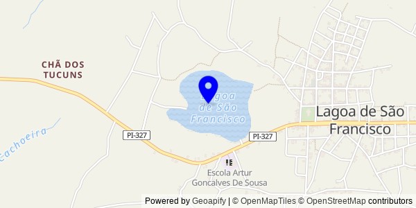 Mapa de Lagoa de São Francisco - Fisioterapeutas