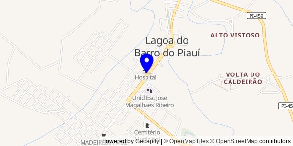 Mapa de Lagoa do Piauí - Fisioterapeutas