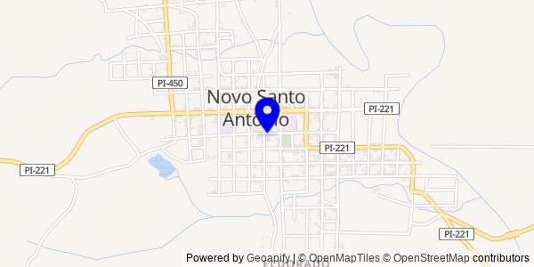 Mapa de Novo Santo Antônio - Fisioterapeutas