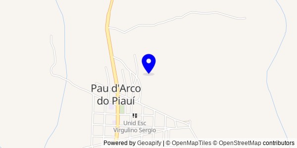 Mapa de Pau D'Arco do Piauí - Nutricionistas