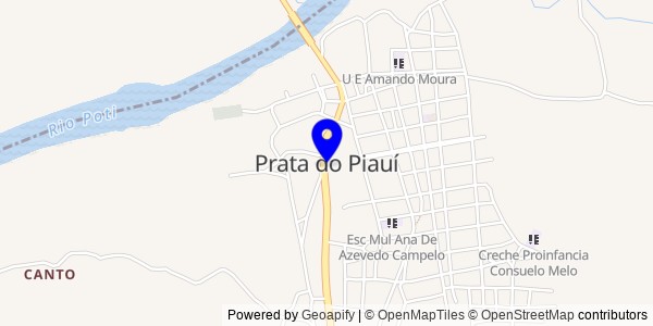 Mapa de Prata do Piauí - Fisioterapeutas