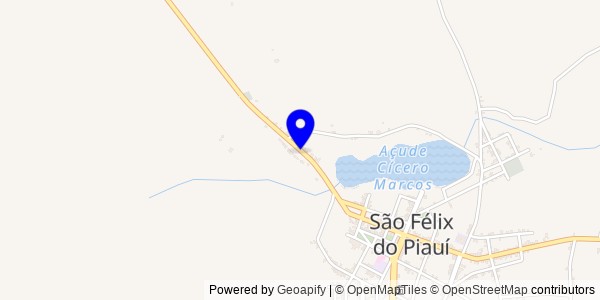 Mapa de Santa Cruz dos Milagres - Nutricionistas