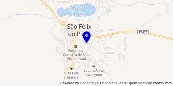 Mapa de São Félix do Piauí - Fisioterapeutas