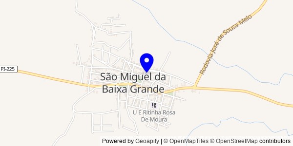 Mapa de São Miguel da Baixa Grande - Fisioterapeutas
