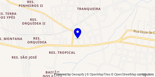 Mapa de Canavieira - Nutricionistas