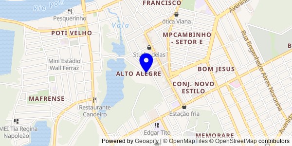 Mapa de Canto do Buriti - Nutricionistas