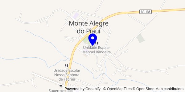 Mapa de Monte Alegre do Piauí - Nutricionistas