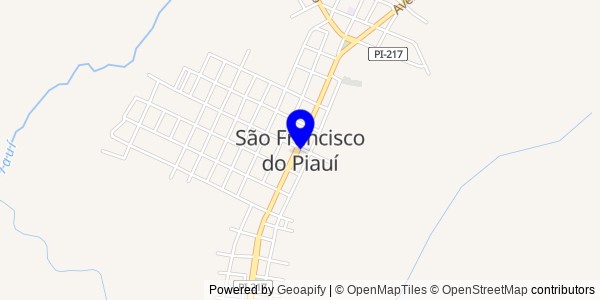 Mapa de São Francisco do Piauí - Nutricionistas